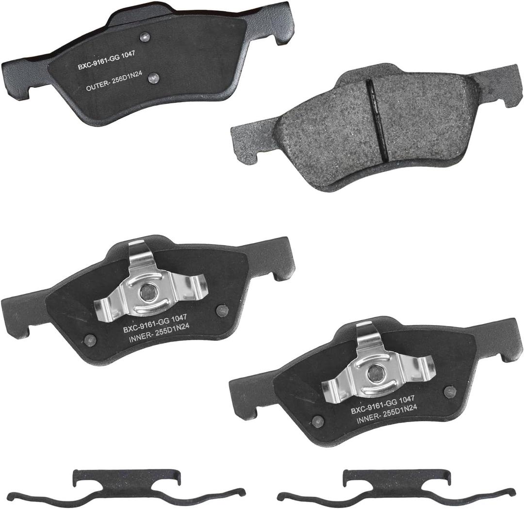 Bendix Premium SBC1047 Ceramic Front Brake Pads for Ford Escape 2011-2005, Mazda Tribute 2006-2005, Tribute 2011-2008, Mercury Mariner 2011-2005 (select trims only)