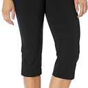 Briggs New York Women's Pull on Capri L Pocket (XXXL, Black)