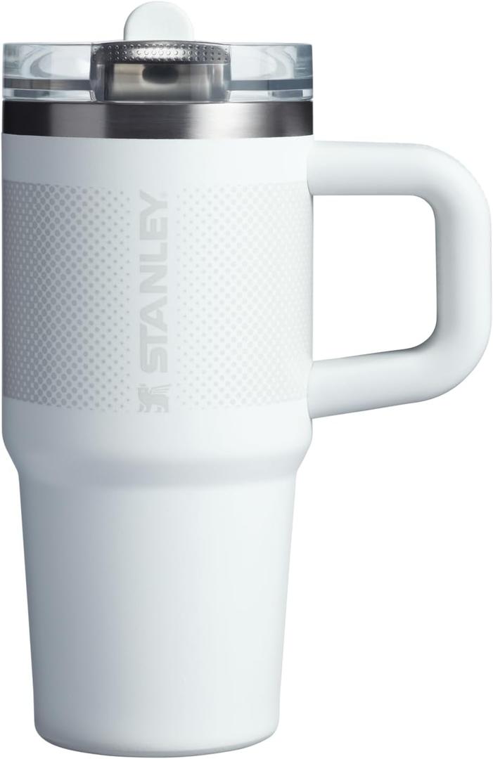 STANLEY Quencher ProTour Flip Straw Tumbler with Leakproof Lid 14 oz | Built-In Straw and Handle | Cup Holder Compatible for Travel | Insulated Stainless Steel Cup | BPA-Free | Frost Fade