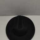 Open Road Hat Fedora Hat Pure Wool Felt Hat Vintage Rancher Hat Airway Vented Panama Hats for Men Women (7 3/8-7 1/2)