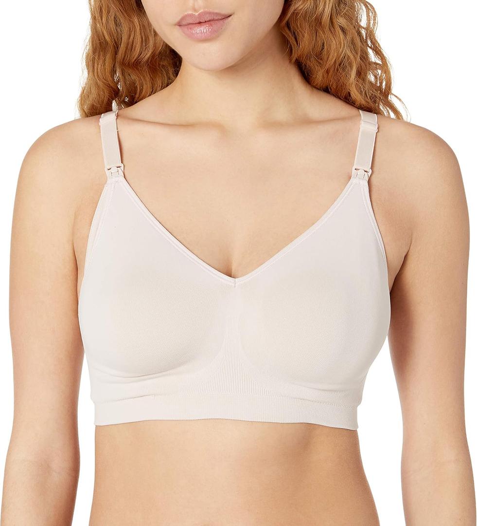 Playtex Women's Maternity Nursing Seamless Wirefree Full Coverage Bra US4956 (Beige, S)