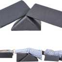 Saula Bed Wedge Pillow for Side Sleeping for Back Pain Triangle Bed Wedges & Body positioners for Seniors Wedge Pillow Set for After Surgery, Knees Elevated, Preventing Bedsores, Gray