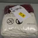 Christmas Stockings, 18 Inches Burgundy, Ivory and Green Cable Knitted Stocking for Xmas Holiday Decoration, 9 Pack