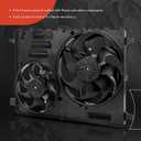 A-Premium Engine Radiator Cooling Fan Assembly with Controller Compatible with Volvo Models - XC60 2010-2016, S60 2011-2016, XC70 2008-2015, S80 2008-2015, V60 2015-2016, V70 2008-2010