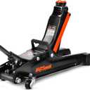 AV Steel Floor Jack 2.5 Ton (5500 lbs), Low Profile Floor Jack with Single Piston Pump, Heavy Duty Steel Hydraulic Jack for Car, Jack for Car with Lifting Range 3.4'' to 14.6''