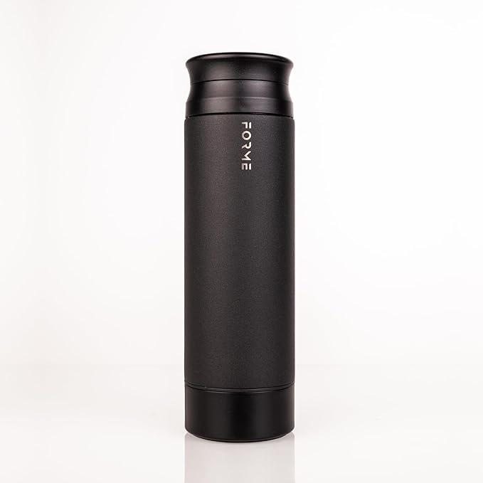 FORME - Blender Shaker Bottle, Leakproof Double Insulated Stainless Steel, Noiseless Shaker Bottle for Hot & Cold Drinks with Supplement Storage, Ideal for Protein & Shakes (Jungle, 16.9 Oz)