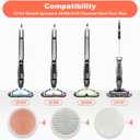 Spinwave Mop Pads Fit for Bissell Spinwave 20399 23157 23159 2039A 2124A 20393 2039T 2039W 20391 20395 2307 2315A Heavy Soft Scrubby Pads for Hardwood Floor Cleaning Replacement Pads(12Pack)