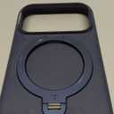 TORRAS Q3 Silicone 360 Spin for iPhone 17 Pro Case with Stand, Fit for MagSafe, Magnetic Ring Kickstand with Camera Control, Liquid Silicone Rubber Soft Phone Case for iPhone 17 Pro 6.3'', Deep Blue