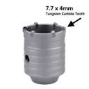 38mm / 1.5 inch Concrete Hole Saw with 220mm SDS Plus Shank Connecting Rod, Tungsten Carbide Teeth (7.7mm x 4mm) Cement Hole Saw for Concrete Cement Brick Wall Stone 38mm (1.5 inch)