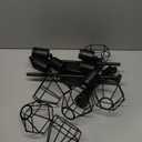 HiBay Plug-in Track Lighting, 6-Light Rotatable Ceiling Light Fixture Black, Industrial Plug-in Track Lights with 16.4Ft Power Cord and in-Line On/Off Rocker Switch for Kitchen, Living Room, Office