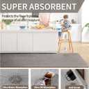YDKGL Water Absorbent Runner Rugs for Kitchen, Kitchen Mat in Front of Sink, Oil Absorbent Kitchen Mats for Floor,Non-Slip Kitchen Rugs,Durable Kitchen Mats17x30 Gray Kitchen Rugs,