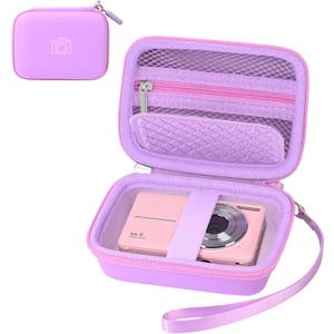 Digital Camera Case Compatible with Canon G7X, SX 740, Camkory FHD 1080P, Kodak FZ55-BK, FZ45-BK Digital Point and Shoot Camera Case, Small Portable Travel Carrying Protective Storage Bag (purple)