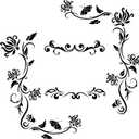 PLIGREAT Black Flowers Vines Wall Stickers, Butterfly Wall Decals, Removable Vinyl Wall Sticker for Nursery Bedroom Living Room Wall Decorations Home Indoor Wall Art Decor Door Window Decor