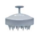 HEETA Scalp Massager Hair Growth, Soft Silicone Scalp Scrubber Shampoo Brush for Exfoliation, Dandruff Removal Head Massage Stress Relax, Wet & Dry Use for Thick Thin Curly Hair Care, Sky Gray