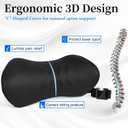 Lumbar Support Pillow for Office Chair - Lumbar Pillow for Car, Memory Foam Ergonomic Lumbar Support Pillow for Car Back Support for Office Chair Back Support Cushion