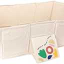 Oreilet Foldable Bathtub, 29.5 X 27.6 X 9.8inch Portable Bathtub with Drain Plug, Ideal for Pets, Kids, Baby, Toddler, Easy to Store, Lightweight for Home & Travel (Beige)