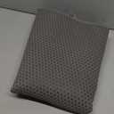 Waretary Cat Litter Box Mat: 36"x 30" Waterproof Kitty Cat Litter Trapping Mat, Easy-clean Double-layer Scatter Control Pad Rug (Grey)