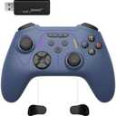 BETMI Wireless Controller for Xbox One, Xbox Series X/S, PC, Hall Effect Joysticks & Trigger, Turbo, Macro, Remapping, Dual Vibration Function, 2.4GHz Gamepad(Blue, no 3.5mm Jack)