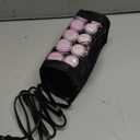 Remington Compact Ceramic Dual Voltage Hot Rollers for Long and Short Hair, Hair Setters, Hair Curlers, 1-1 " Purple/Black, 10 Piece Set