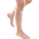 JOBST ACTIVA Opaque 15-20 mmHg Compression Socks for Women and Men, Knee High, Closed Toe, Silky Beige, X-Large