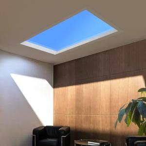 Smart Blue Sky Ceiling Light Natural Light Simulated Skylight Suitable for indoor bedrooms, living rooms, and basements Adjusts colour to mimic the changing light throughout the day (2*4Ft)