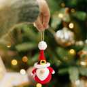 4 x Gnome Ornaments - Gnome Christmas Ornament 2025 - Holiday Gnomes Ornaments for Christmas Tree - Gifts for Gnomes Lovers, Family, Friends - Crochet Ornament & Card