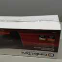 Comfort Zone 1500W Convection Baseboard Heater with Built-In Thermostat, Overheat & Tip-Over Protection, Dent-Proof Ends, Plug-In Portable, Ideal for Home, Bedroom & Office, Black