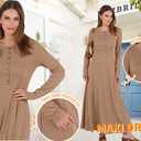 ANRABESS WOMEN'S DRESSES Color Brown Size M
