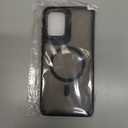 GUAGUA for Motorola Moto G Stylus 5G 2024 Case Compatible with MagSafe Magnetic Cases Slim Translucent Matte Back Anti-Scratch Protective Shockproof Phone Case for Moto G Stylus 5G 2024, Black