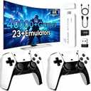 2026 New Retro Game Console,40000+Games and 23 Emulators, with Dual 2.4G Wireless Controllers, Plug and Play 4K HD HDMI TV Game Stick (128GB) White