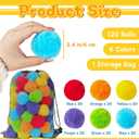 120 Pcs Reusable Water Balls,Soft Soaker Splash Balloons for Outdoor Water Games,Pool and Beach Activities,Reusable Water Toys for Summer Fun and Party Favors