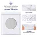 Fuxury Bubble Mailer, 8.5x12 Inch 25 Pack Self-Seal Adhesive Padded Envelopes Usable Size 8.5x11 Inch, Water Resistant Bubble Envelopes for Mailing,Packaging,Small Business,Shipping, White #2
