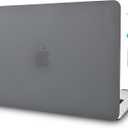KECC Compatible with MacBook Air 15 inch Case 2025 2024 2023 Release M4 A3241 M3 A3114 M2 A2941 Protective Italian Leather Hard Shell Case, Grey Leather