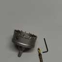 TCT Hole Saw Set, 3" (76mm) Heavy Duty Tungsten Carbide Tipped Hole Cutters for Stainless Steel Mild Steel Copper Iron Brass Plastic and More, with Titanium-Plated Pilot Drill Bits