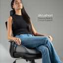 SitCushion Ergonomic Seat Cushion for Sciatica & Tailbone Pain Relief – Extra Large Memory Foam Office Chair Cushion for Long Sitting, Orthopedic Coccyx Cushion for Desk Chair, Car & Wheelchair(Black)