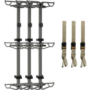 30 Climbing Sticks,Aluminum Non-Slip Climbing Sticks for Hunting,Lightweight TreeStand Climbing Steps for Saddle Hunting Sticks Kit (3-Pack)