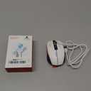 RAPIQUE Bluetooth Wireless Mouse - (BT1/BT2+USB) Tri-Mode High Performance, Rechargeable, Multi-Device Compatible with PC/Laptop/Computer/MacBook/iPad Air Pro (Blue and White)