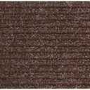 ESUPPORT Non-Slip Stair Treads Carpet Mat Rug 8 * 30" Stripe Pattern Indoor Stair Runners for Wooden Steps Kids Dogs Elders Pet with Reusable Adhesive Pack of 7 (Brown)