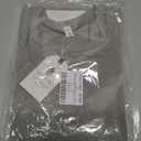 LASLULU Womens Crop Tops Sleeveless Workout Tops Halter Neck Flowy Athletic Shirts Cropped Tank Muscle Tank (Gray, L)