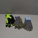 Multi-Purpose Gloves For Painting Cleaning Gardering, One size fits most, 3 Pairs, Multicolor