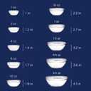 Anchor Hocking 10 Piece Mixing Bowl Set, Nesting Serving Bowls & Mixing Bowls (1 oz, 2 oz, 4 oz, 6 oz, 10 oz, 16 oz, 1 Qt, 1.5 Qt, 2.5 Qt, 3.5 Qt)