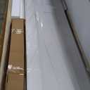 60" x 84" Bifold Sliding Barn Door, K Shaped Panel with Sliding Hardware Kit Set, Finished Closet Door Slab, 5.66FT Track for 4 Doors, MDF, White