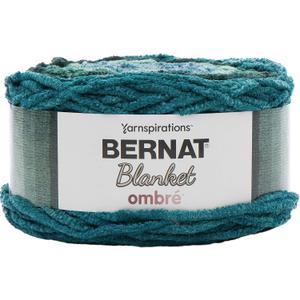 Bernat Blanket Yarn, Ocean Teal Ombre (1 Pack)
