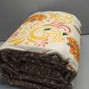 Vintage Floral 9x12 Area Rug - Floral Washable Rug for Living Room Bedroom Dining Room Kids Playroom Home Decor Non Slip Carpet - Brown (Multi 35)