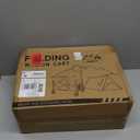 NWH Collapsible Wagon Cart with Wheels Foldable, 360LBS Large Capacity Portable Folding Utility Heavy Duty Beach Wagons Cart with All-Terrain Wheels for Groceries Shopping, Camping, Sports, Garden (120L)