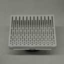 Vent Systems 6" Inch Exhaust Vent Cover with Rubber Gasket - White Galvanized Steel - Robust and Weatherproof Outdoor Air Exhaust Box - Duct or Surface Mounting - Rain and Snow Protection