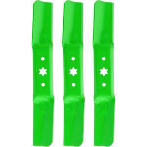 50 Inch Deck Mower Blade Replaces OEM 942-05052A 742-05052A CMXGZAM110155 Compatible with Cub Ca det RZT50 XT1 LT50 XT2 ZT1 ZT2 , Cut MTD, Troy-Bi lt, Craftsman Z550 Z500, Zero Turn Lawn Mower 3 PACK