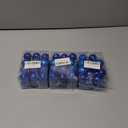 3 x Emopeak 24Pcs Christmas Balls Ornaments for Xmas Christmas Tree - 4 Style Shatterproof Christmas Tree Decorations Hanging Ball for Holiday Wedding Party Decoration (Navy Blue, 1.3"/3.2CM)