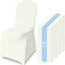 100 Pack Chair Covers for Dining Chairs, Polyester Spandex Chair Cover Stretch Slipcovers for Banquet, Wedding, Party, Dining, Holidays, Ivory