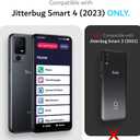 TUDIA MergeGrip for Jitterbug Smart 4 Case T608G, [Military Grade Drop Tested] Shockproof Protection Slim Rugged Dual Layer Heavy Duty Phone Cases for Senior - Smokey Pink